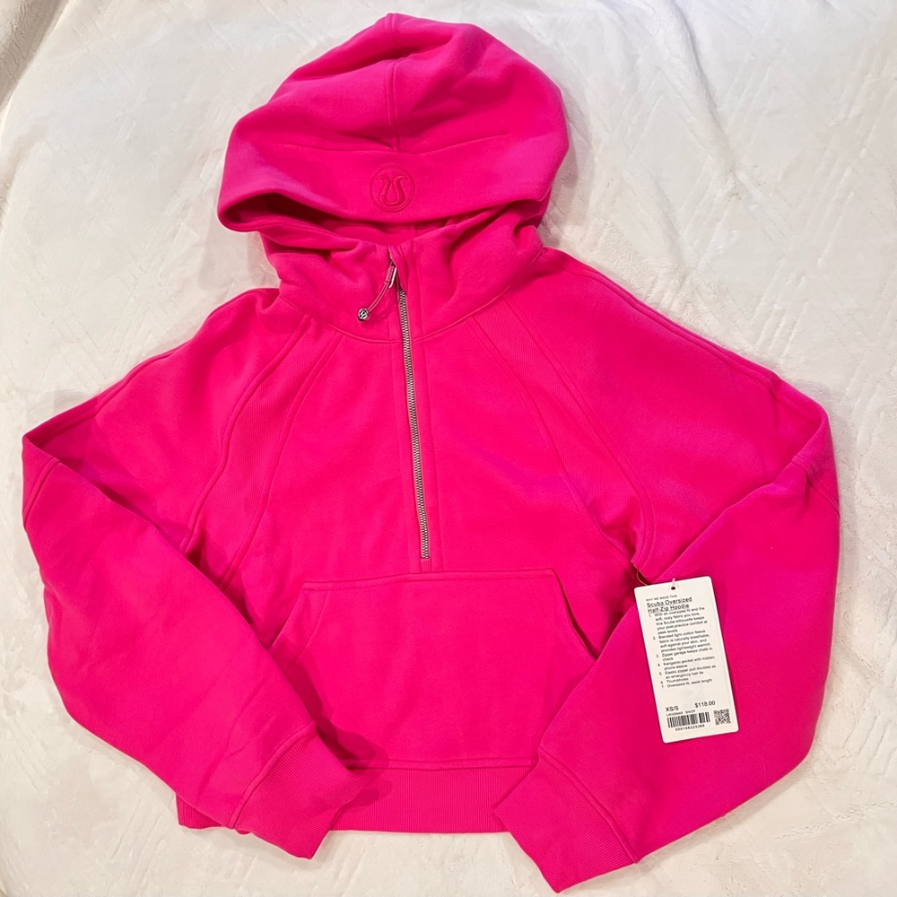 Scuba Half-Zip Hoodie XS/S Sonic Pink